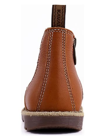 KAVAT Leder-Chelsea-Boots "Nymölla EP" in Hellbraun