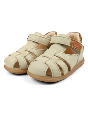 KAVAT Leder-Halbsandalen "Rullsand EP" in Creme