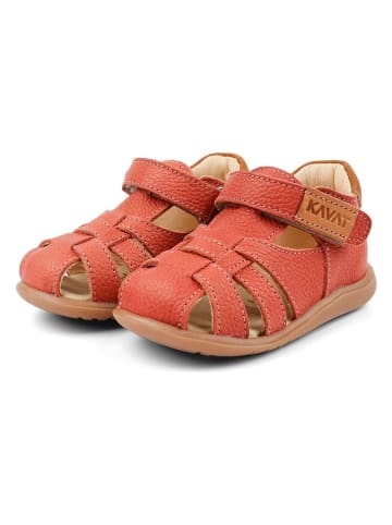 KAVAT Leren enkelsandalen "Rullsand EP" rood