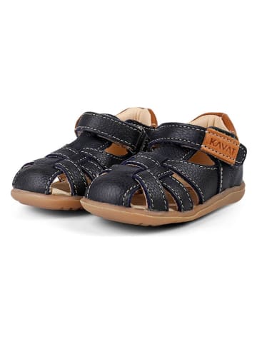 KAVAT Leren enkelsandalen "Rullsand EP" donkerblauw