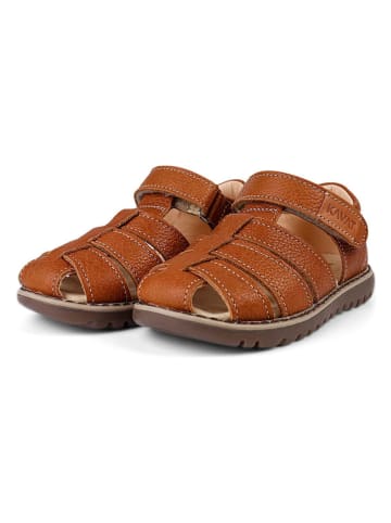 KAVAT Leren enkelsandalen "Hällevik EP" bruin