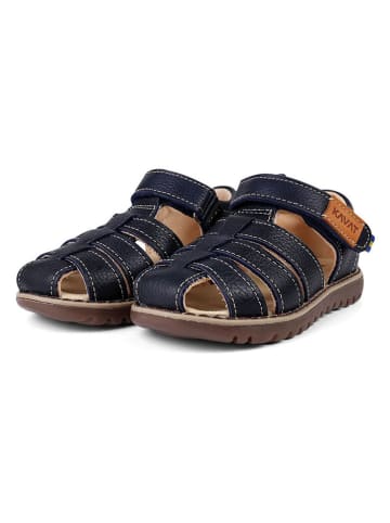 KAVAT Leren enkelsandalen "Hällevik EP" donkerblauw
