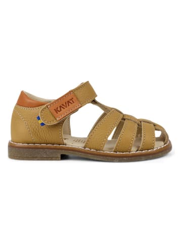 KAVAT Leren enkelsandalen "Forsvik EP" in Senfgelb
