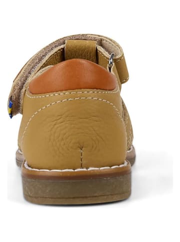 KAVAT Leren enkelsandalen "Forsvik EP" in Senfgelb