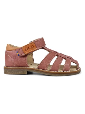 KAVAT Leren enkelsandalen "Forsvik EP" lichtroze