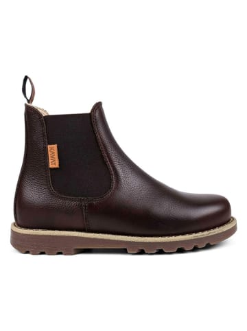 KAVAT Leder-Chelsea-Boots "Bodås JR EP" in Dunkelbraun