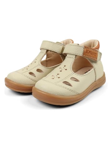 KAVAT Leren enkelsandalen "Nora EP" zandkleurig