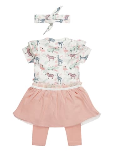 Dirkje 3tlg. Outfit in Weiß/ Rosa