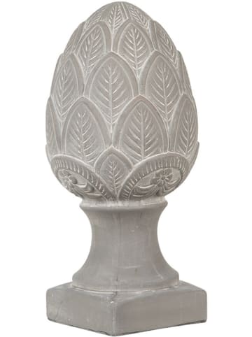 Clayre & Eef Dekoobjekt "Kiefernzapfen" in Grau - (H)33 x Ø 16 cm