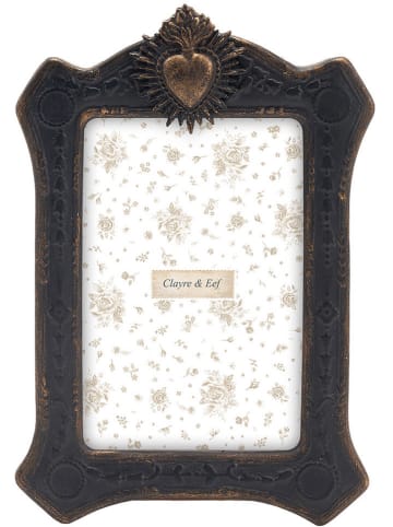 Clayre & Eef Fotolijst zwart - (B)15 x (H)22 cm