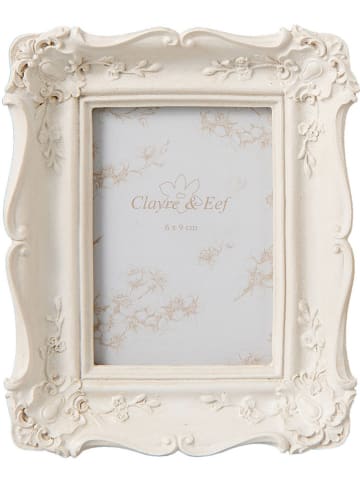 Clayre & Eef Fotolijst wit - (B)11 x (H)13 cm