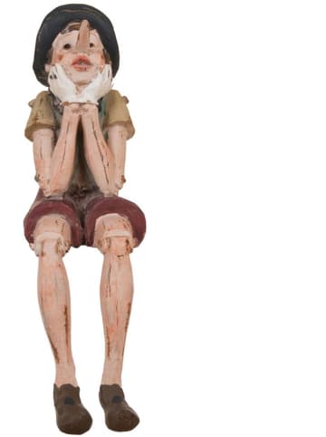 Clayre & Eef Dekoracja "Pinocchio" w kolorze beżowo-brązowym - 14 x 29 x 8 cm