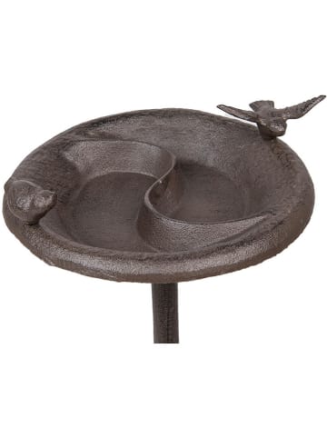 Clayre & Eef Vogel-Fressnapf in Schwarz - (B)23 x (H)52 x (T)25 cm