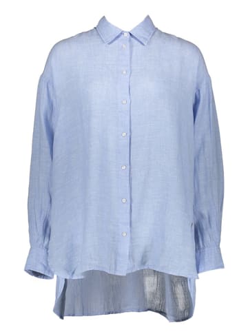 Herrlicher Leinen-Bluse in Hellblau