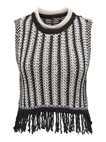 ONLY Pullunder in Creme/ Schwarz