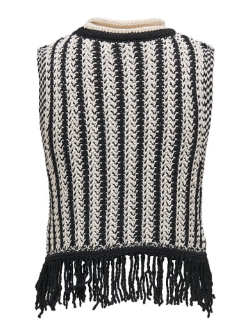 ONLY Pullunder in Creme/ Schwarz