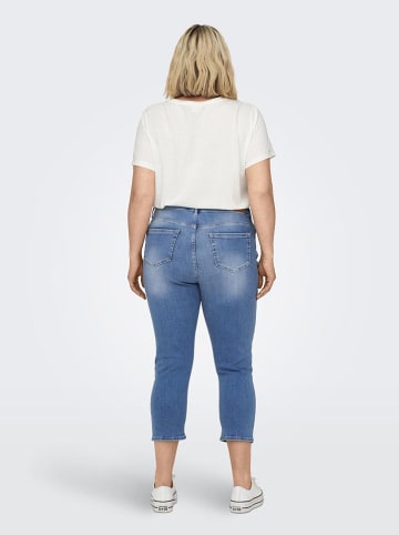 ONLY Carmakoma Caprispijkerbroek blauw