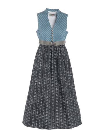 Berwin & Wolff Umstandsdirndl in Blau/ Dunkelblau