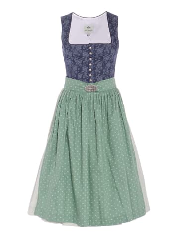 Berwin & Wolff Dirndl in Dunkelblau/ Grün
