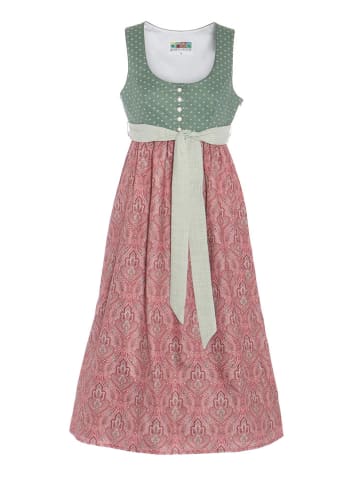 Berwin & Wolff Umstandsdirndl in Grün/ Rot