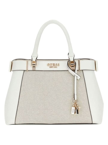 Guess Henkeltasche in Beige/ Weiß - (B)32 x (H)22 x (T)11 cm