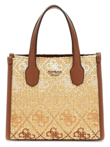 Guess Henkeltasche in Beige/ Hellbraun - (B)20 x (H)17 x (T)10 cm