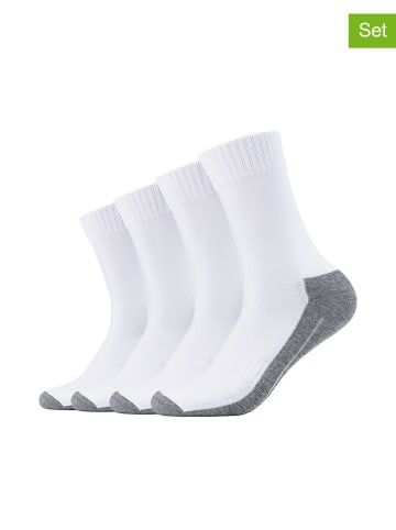 s.Oliver 4er-Set: Socken in Grau/ Weiß