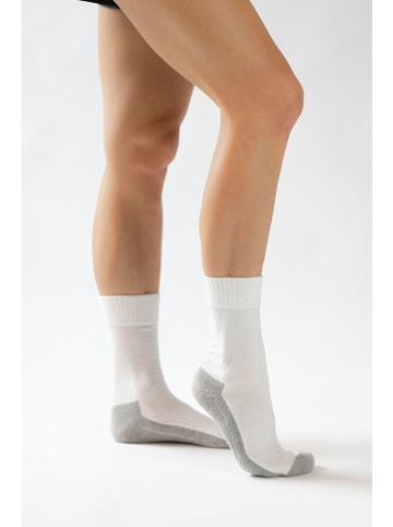 s.Oliver 4er-Set: Socken in Grau/ Weiß