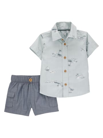 carter's 2tlg. Outfit in Hellblau/ Blau