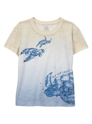 carter's Shirt in Beige/ Blau