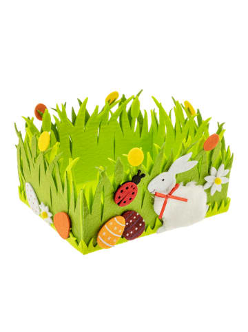 Nordheim Koszyk wielkanocny w kolorze zielonym - 19 x 15 x 11 cm