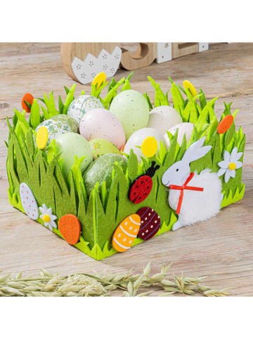 Nordheim Koszyk wielkanocny w kolorze zielonym - 19 x 15 x 11 cm