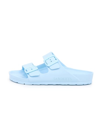 SABOKETS Pantoletten in Hellblau