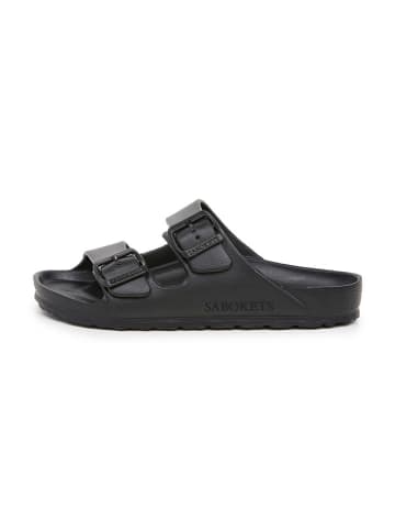 SABOKETS Pantoletten in Schwarz