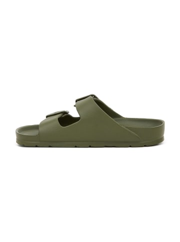 SABOKETS Klapki w kolorze khaki