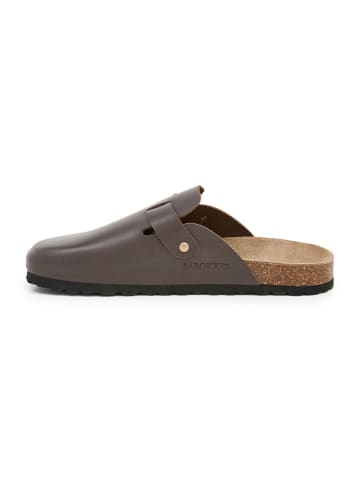 SABOKETS Leren clogs bruin
