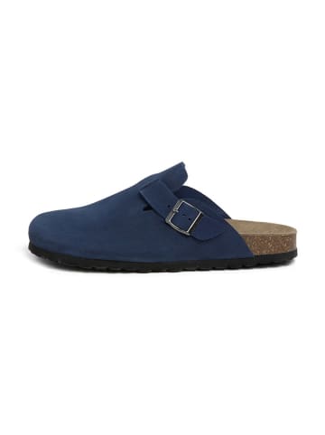 SABOKETS Leder-Clogs in Blau