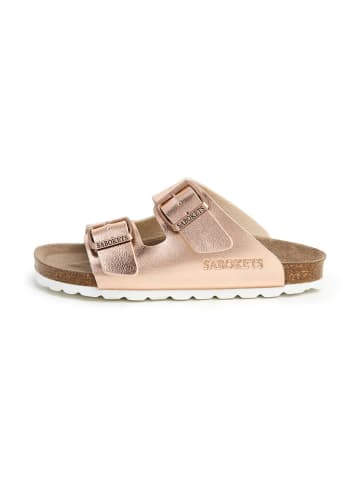 SABOKETS Pantoletten in Rosa/ Gold