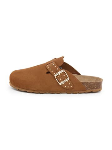 SABOKETS Leren clogs bruin