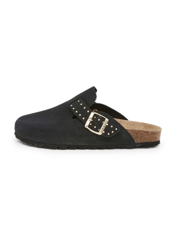 SABOKETS Leren clogs zwart