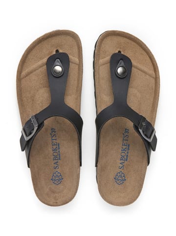 SABOKETS Teenslippers zwart