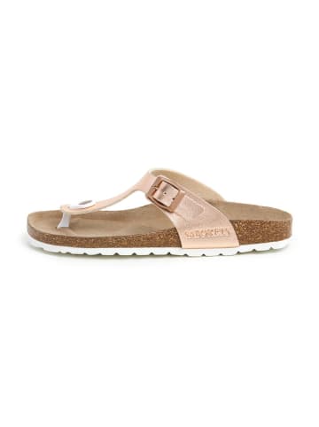 SABOKETS Teenslippers lichtroze/goudkleurig
