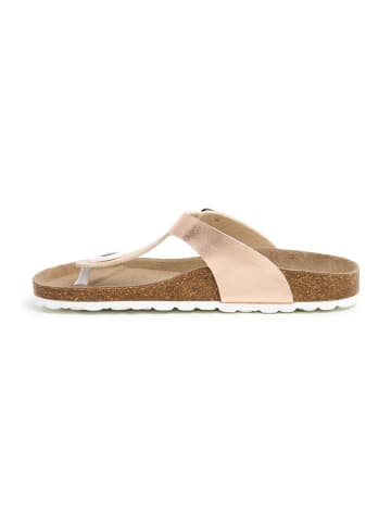 SABOKETS Teenslippers lichtroze/goudkleurig