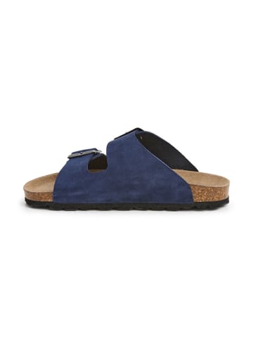 SABOKETS Leder-Pantoletten in Blau