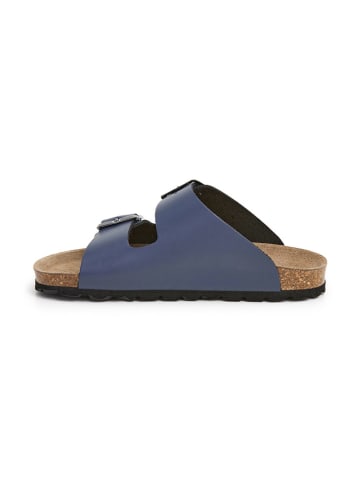 SABOKETS Leder-Pantoletten in Blau