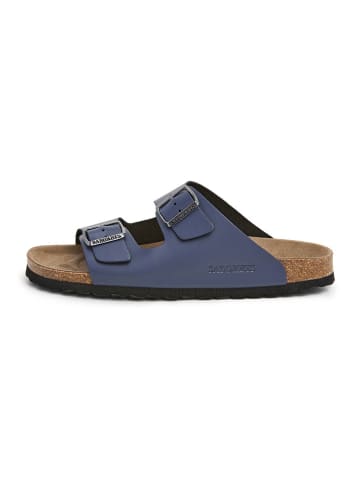 SABOKETS Leder-Pantoletten in Blau