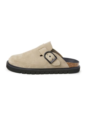 SABOKETS Leder-Clogs in Beige