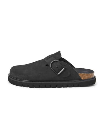 SABOKETS Leren clogs zwart
