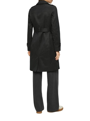 s.Oliver Trenchcoat in Schwarz