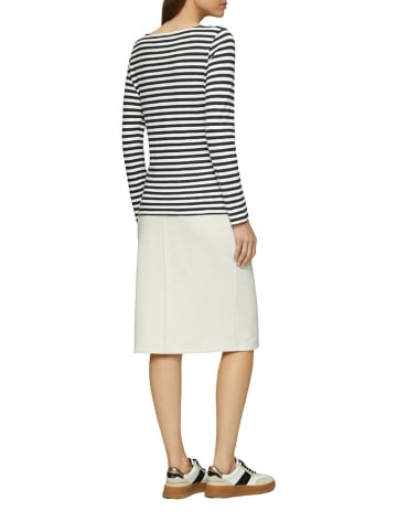 s.Oliver Longsleeve in Schwarz/ Creme
